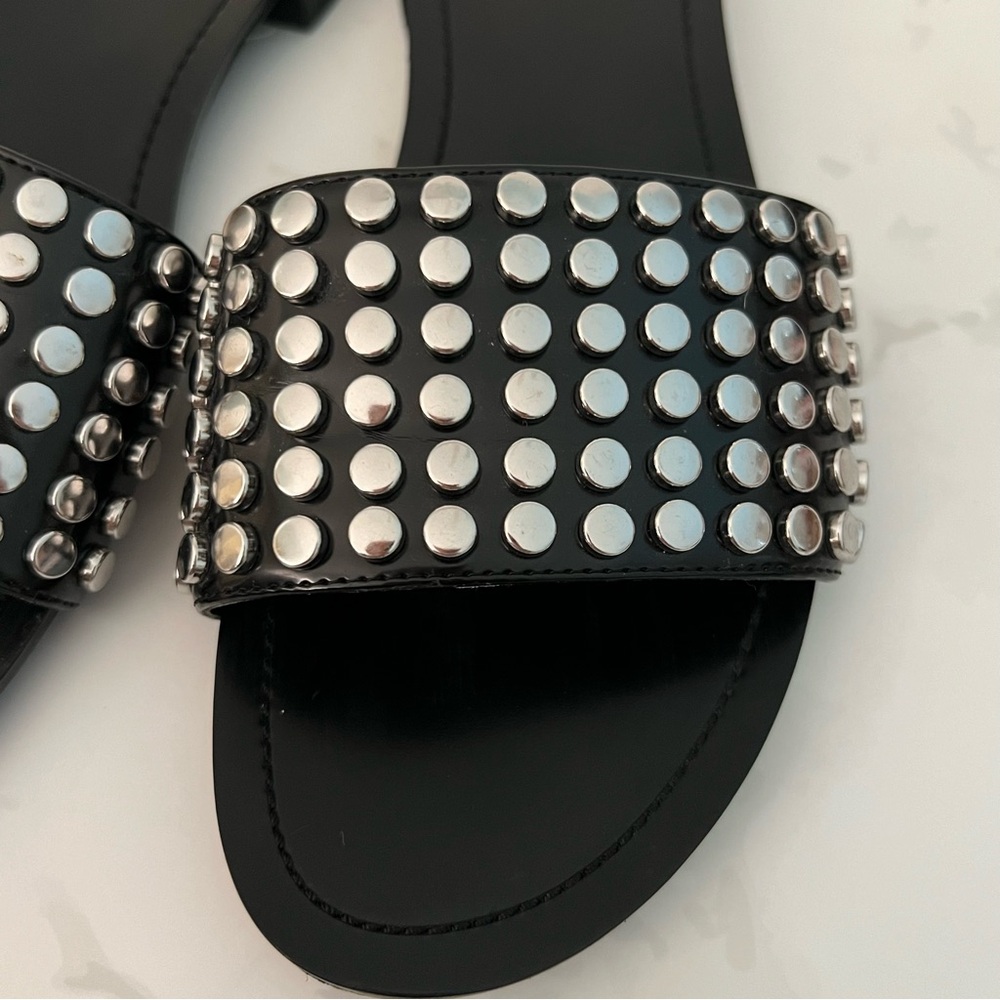 Like New Kendall + Kylie Studded Black Sandals - Picture 12 of 15